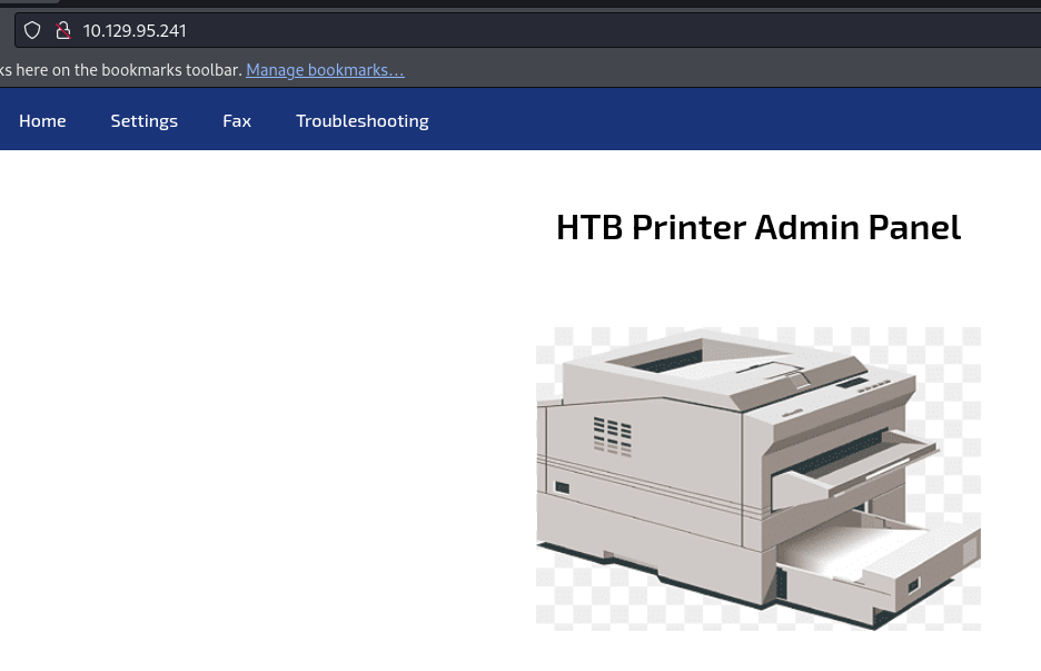 Printer Admin Panel