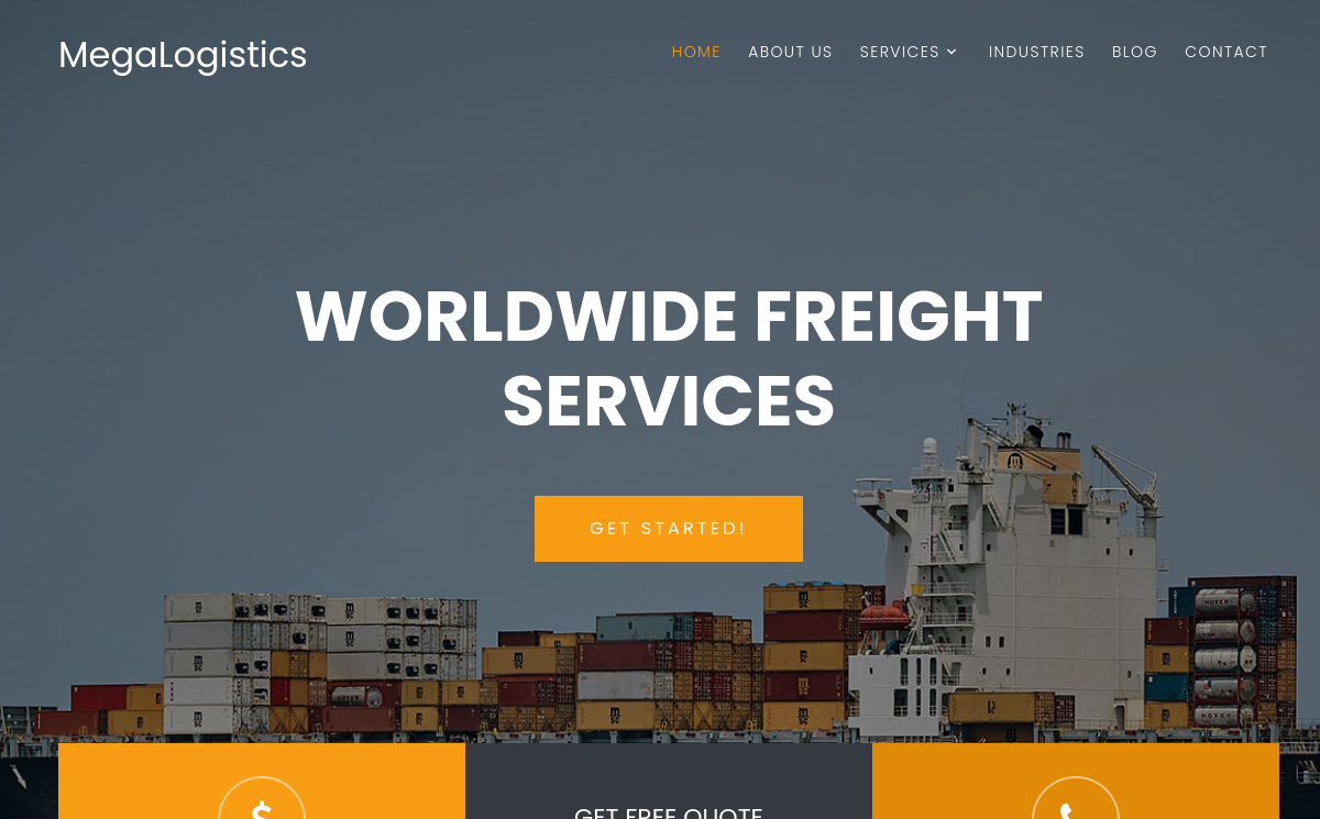 MegaLogistics Homepage