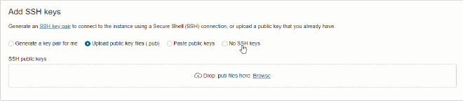 SSH Key Upload